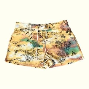 Wild Fable Short Women Printed Multicolored  Size Medium‎ Drawstring.